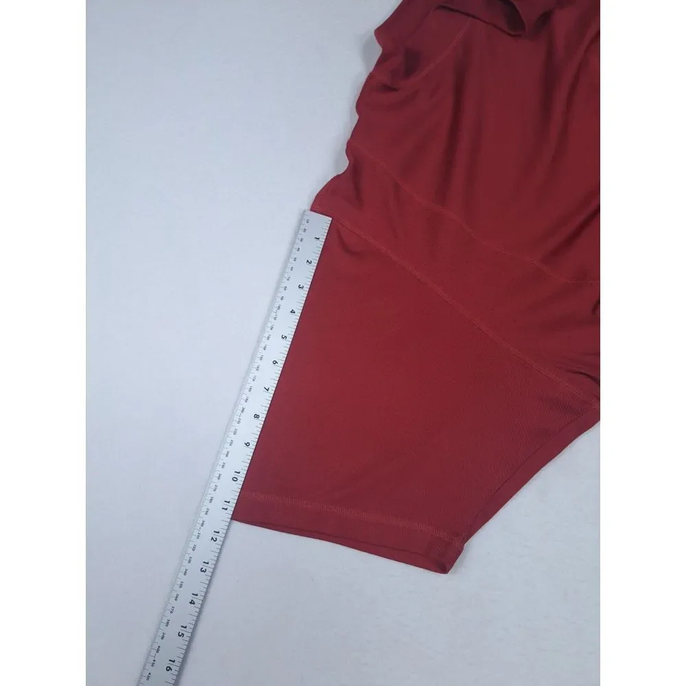 Adidas Shirt Mens XXL Red Climacool Athleisure Lounge Wear Performance Crew Neck
